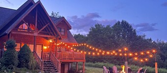 Luxe Mntn Escape near Snowshoe | Mntn Views, Hot Tub, 5 Wooded Acres