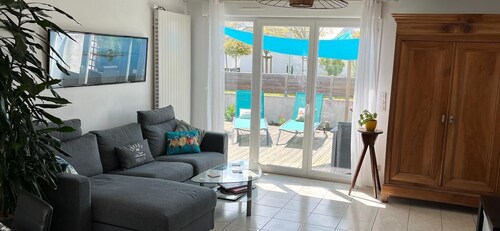 Charmante maison idéale pour vos vacances proche plage, bourg, golf 