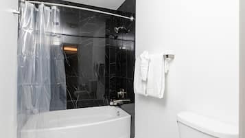 Hair dryer, towels