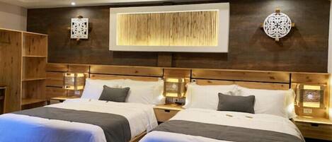 1 chambre, coffres-forts dans les chambres, fer et planche à repasser