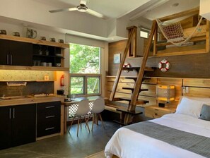 1 bedroom, in-room safe, iron/ironing board, travel crib