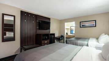 Hochwertige Bettwaren, Betten mit Memory-Foam-Matratzen, Schreibtisch