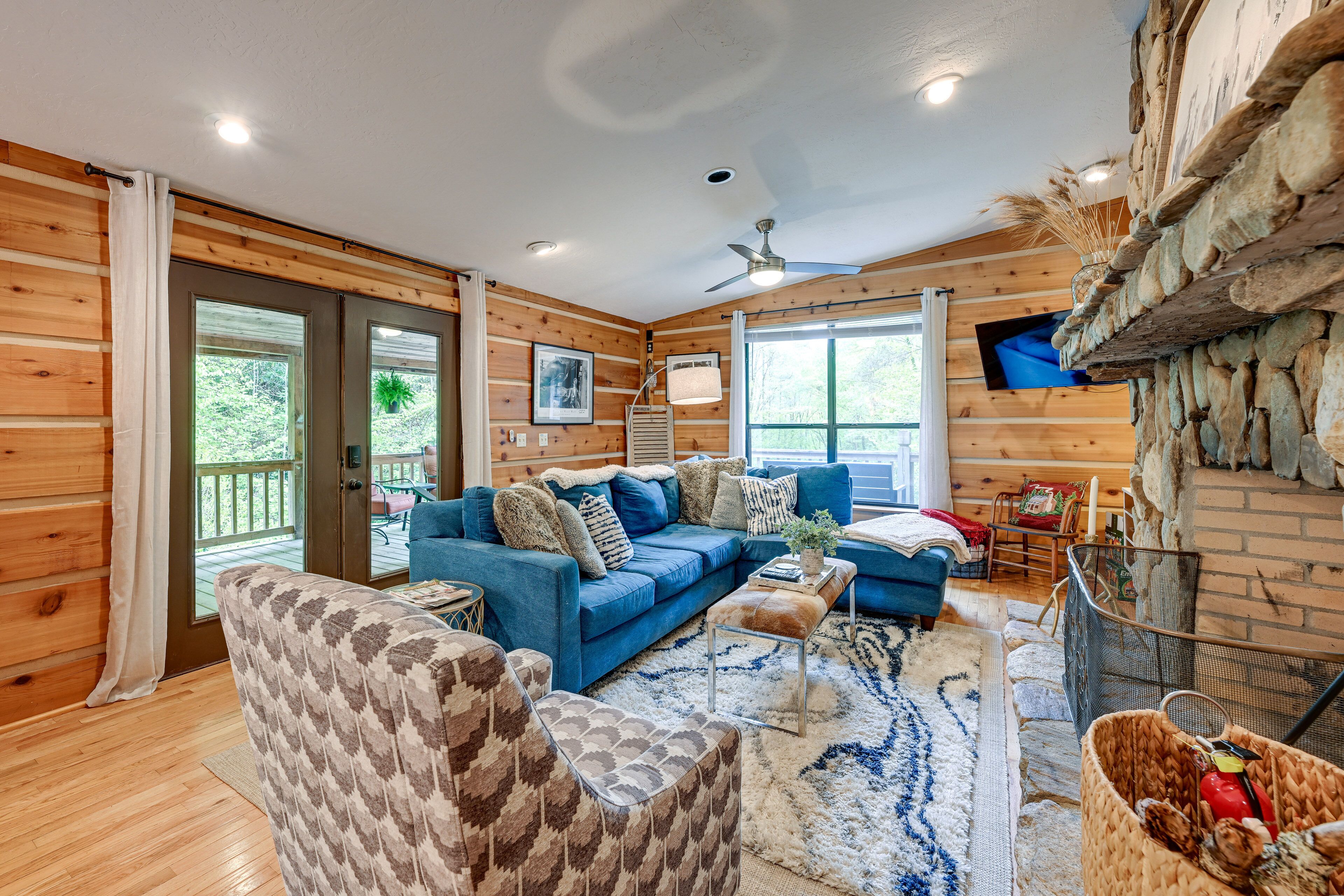 Magical Smoky Mountain Cabin Rental w/ Waterfall!