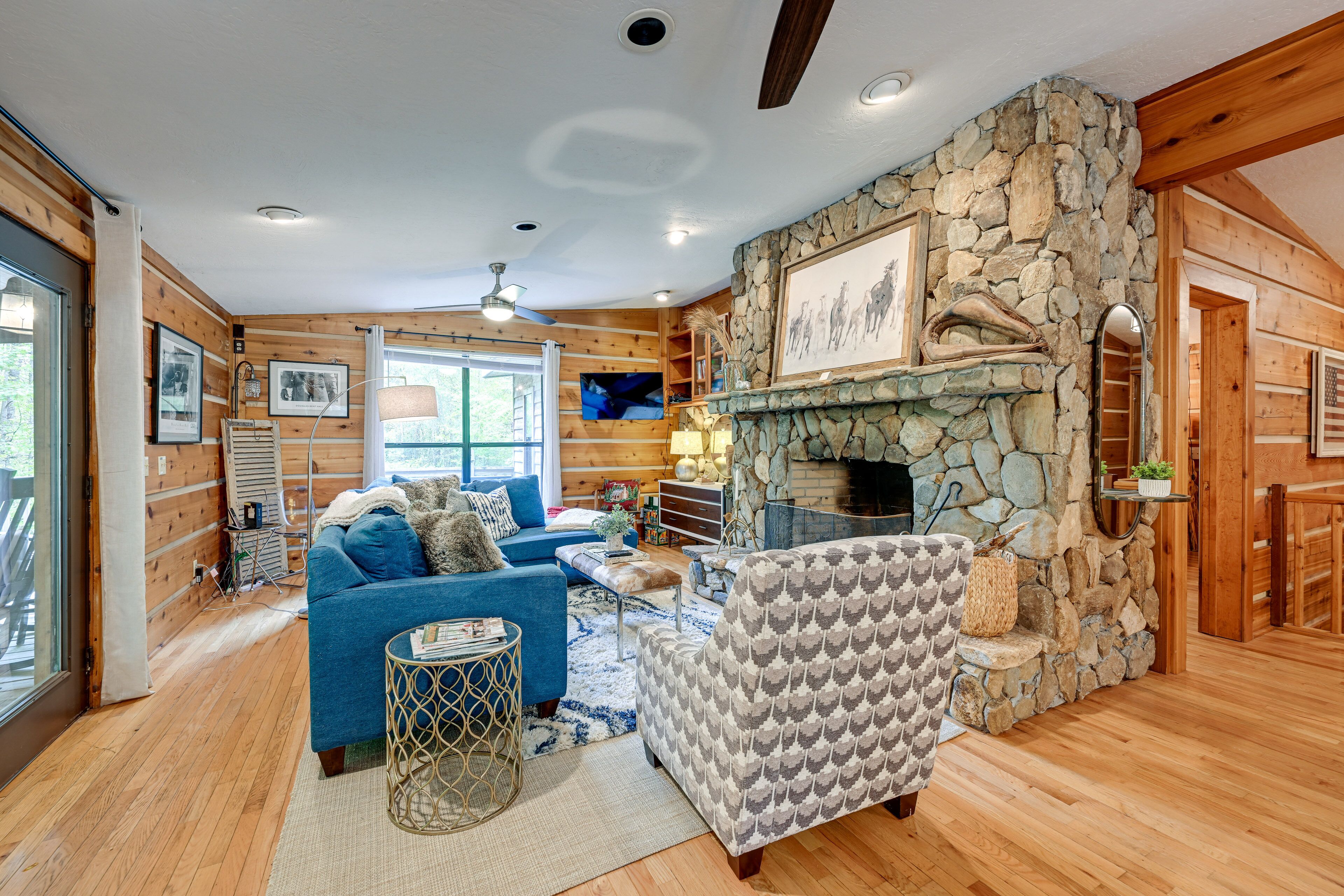 Magical Smoky Mountain Cabin Rental w/ Waterfall!