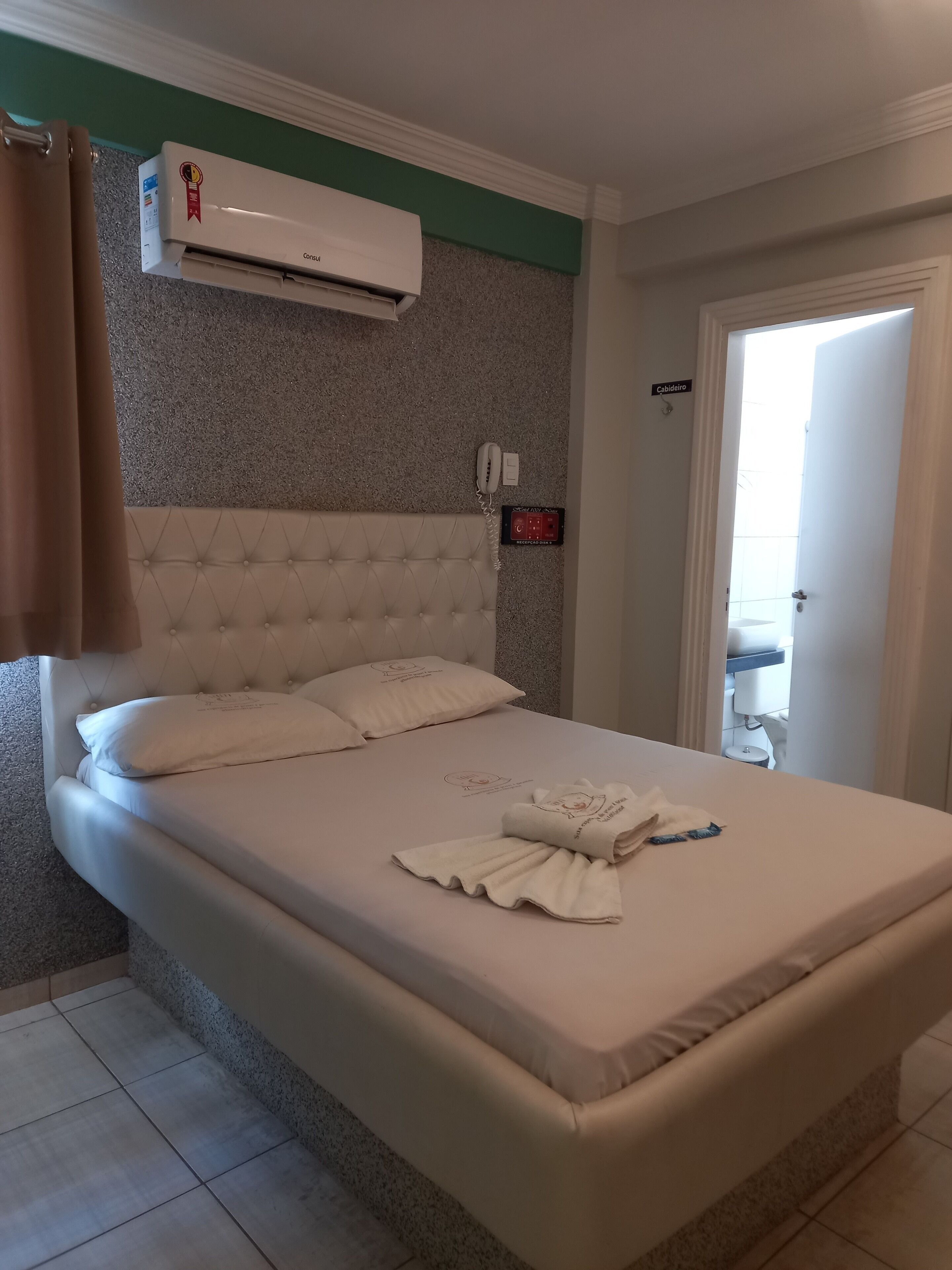 Desk, laptop workspace, free WiFi, bed sheets