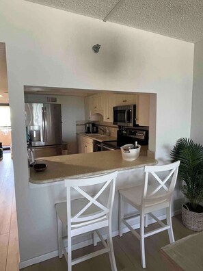 Fridge, microwave, oven, stovetop - Direct Beachfront 3BR | Gulf-View Pool | Madeira (Madeira Beach)