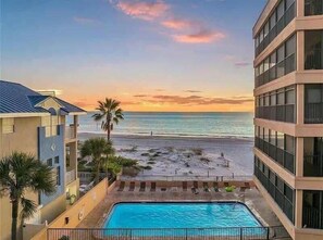 Outdoor pool, a heated pool - Direct Beachfront 3BR | Gulf-View Pool | Madeira (Madeira Beach)