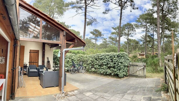 Terrace/patio - 188 – House for 6 guests in the heart of the forest in Maubuisson (MAUBUISSON)