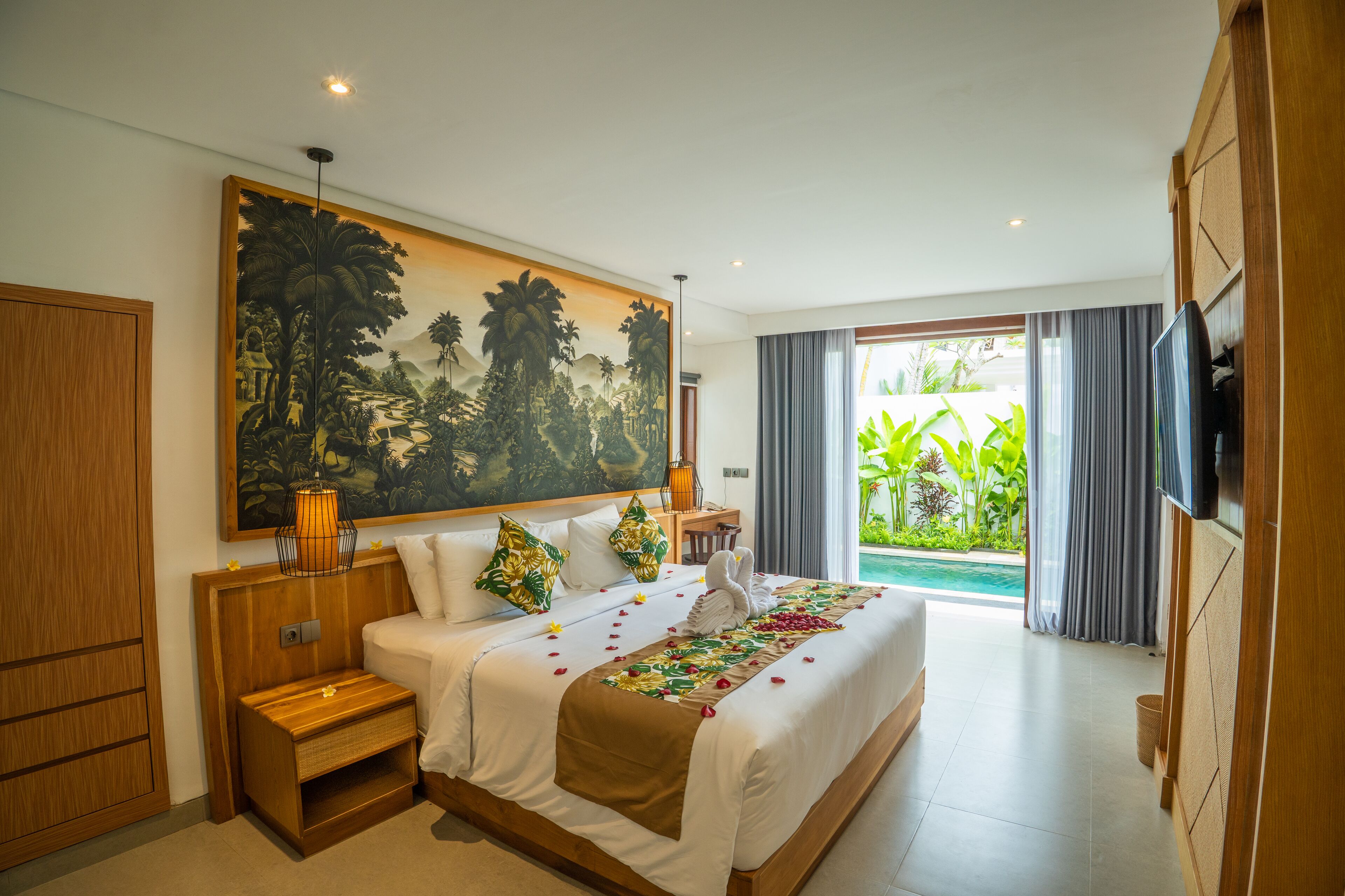 Villa, 2 Bedrooms, Private Pool | In-room safe, iron/ironing board, free WiFi, bed sheets