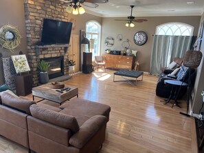 Smart TV, video games, DVD player, books