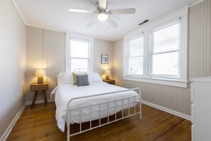 2 bedrooms, iron/ironing board, travel crib, WiFi