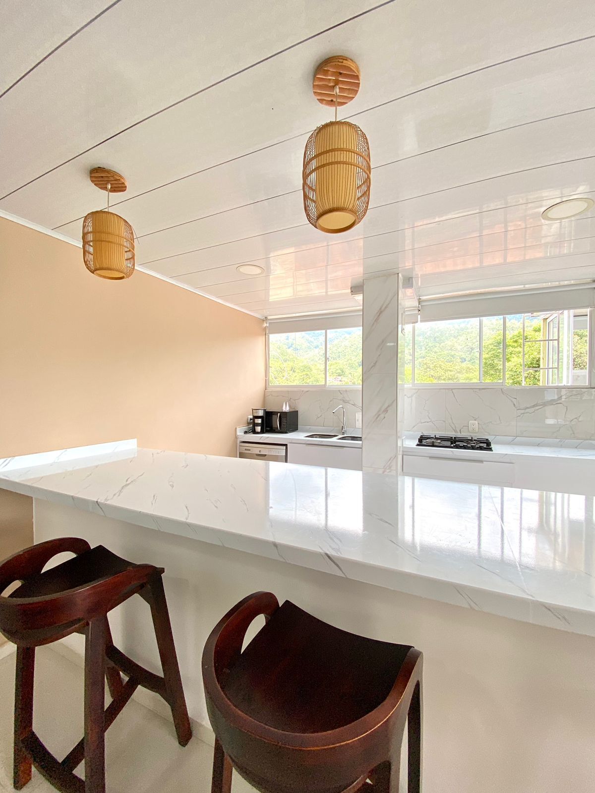 Căn hộ Deluxe, 3 phòng ngủ, quang cảnh núi | Khu vực ăn uống tại phòng