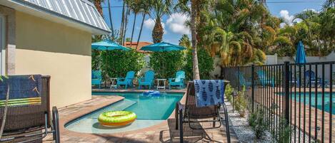 A heated pool