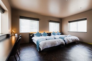 2 chambres, bureau, Wi-Fi gratuit, draps fournis