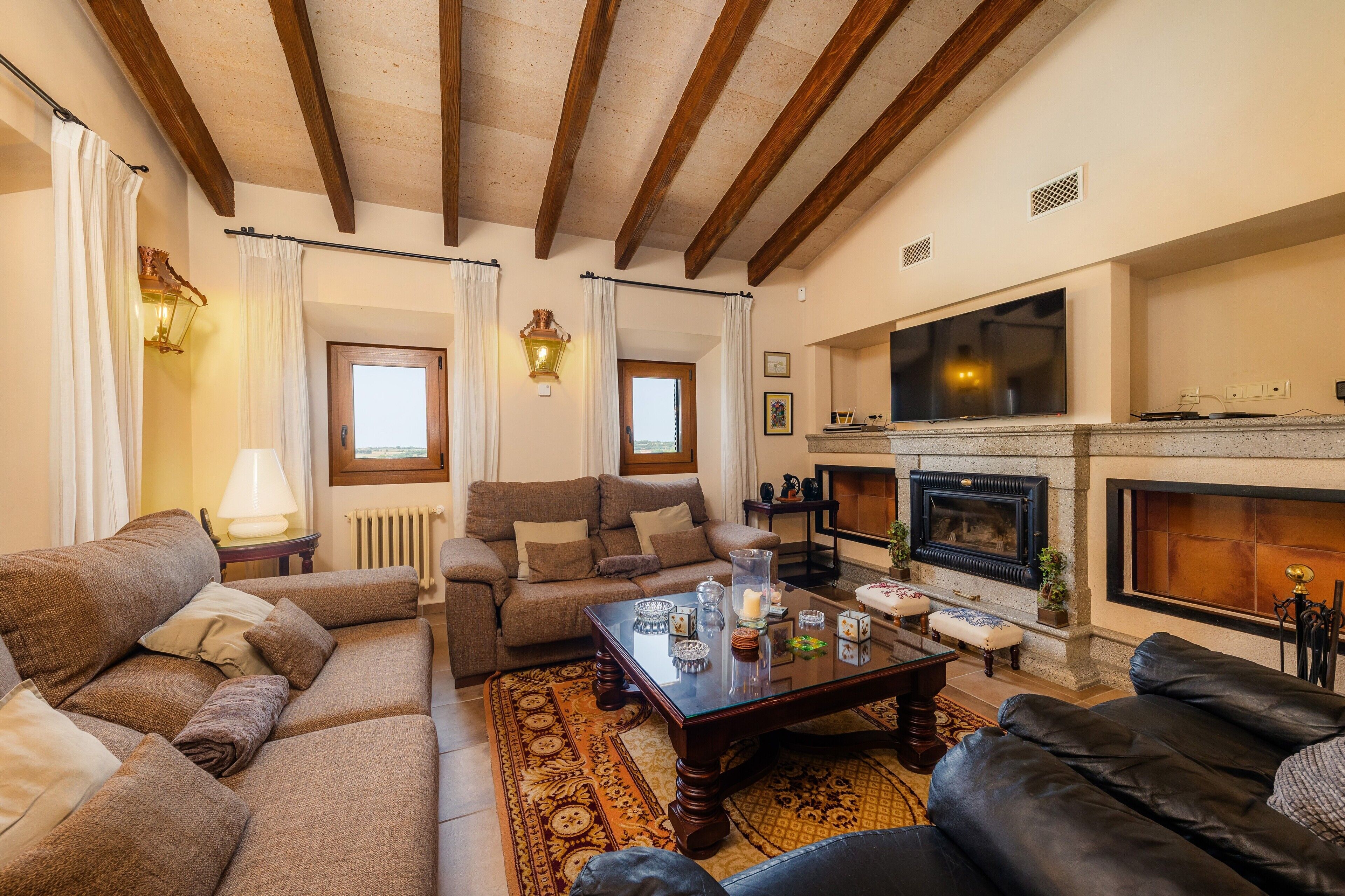 TV, fireplace, DVD player, ping pong