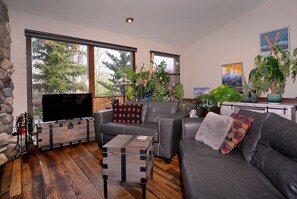 Fernseher, Kamin, Arbeitsbereiche