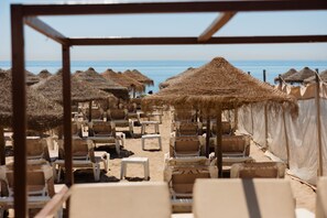 Vlak bij het strand
