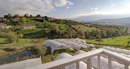 Rural lodge with garden and children's play area