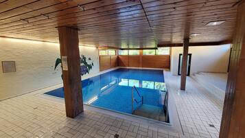 Indoor pool, a heated pool