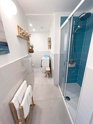 Shower, hair dryer, bidet