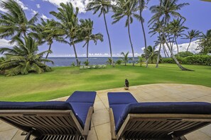 Terrace/patio - Hula House - Beachfront North Shore Oahu (Wailua)