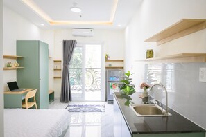 1 chambre, bureau, Wi-Fi gratuit, draps fournis