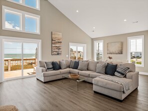 Smart TV - Cabin by the Sea #138 - Private Pool, Second Row Oceanfront & Sound Views! (North Topsail Beach)