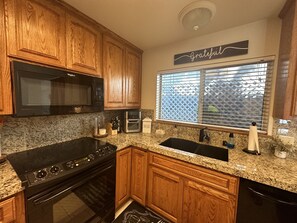 Fridge, microwave, oven, stovetop - RnR on the Lake - A Serene Lake House with Private Dock and Breathtaking Views! (Lower Lake)