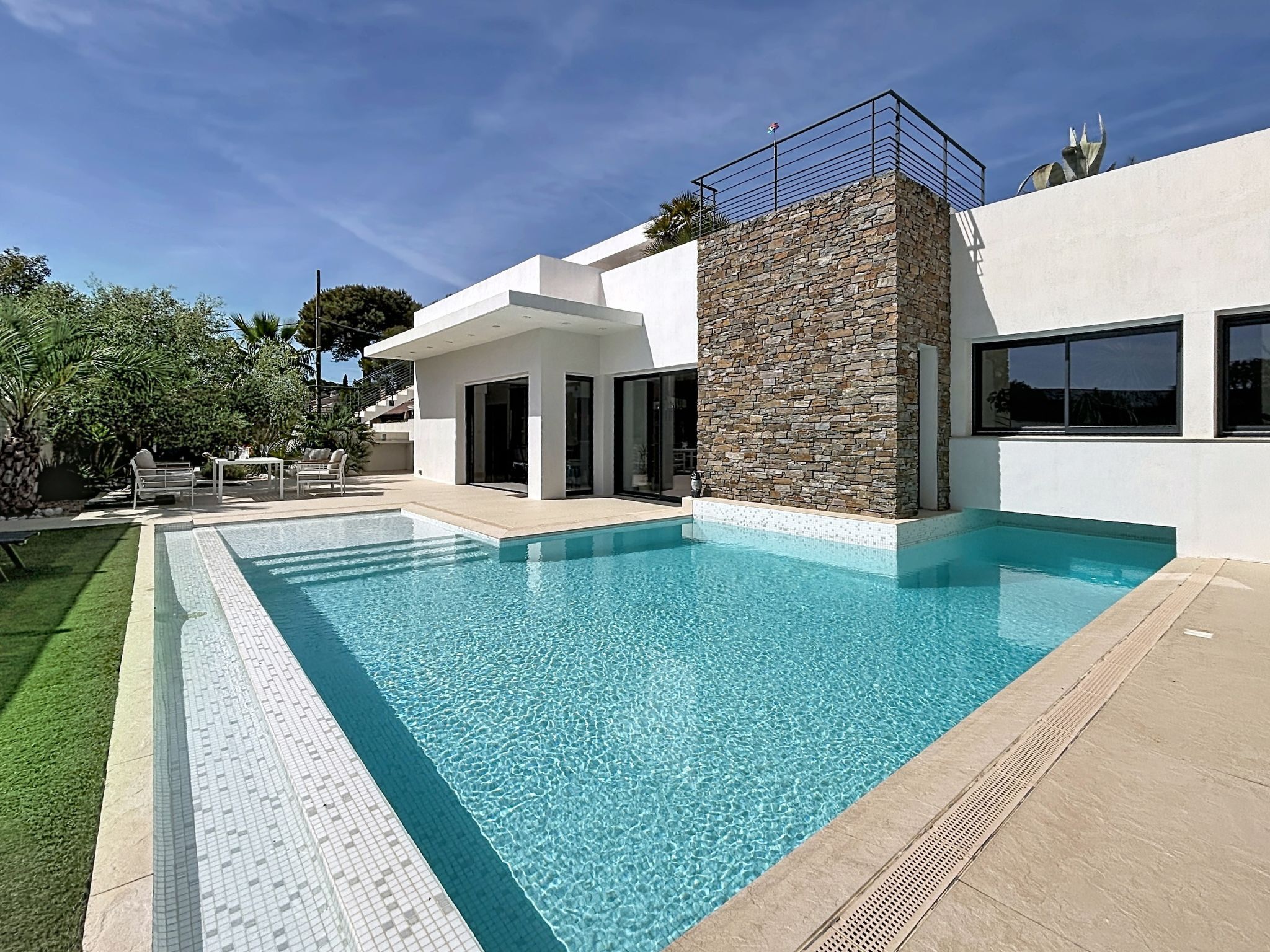 A heated pool