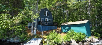 Pet-friendly waterfront cottage just 26' from the shore of Panther Pond!