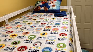 2 bedrooms, travel crib, WiFi, bed sheets