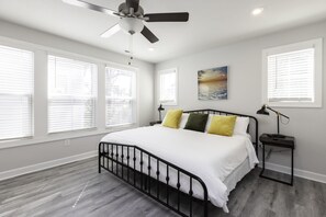 4 bedrooms, iron/ironing board, travel crib, WiFi