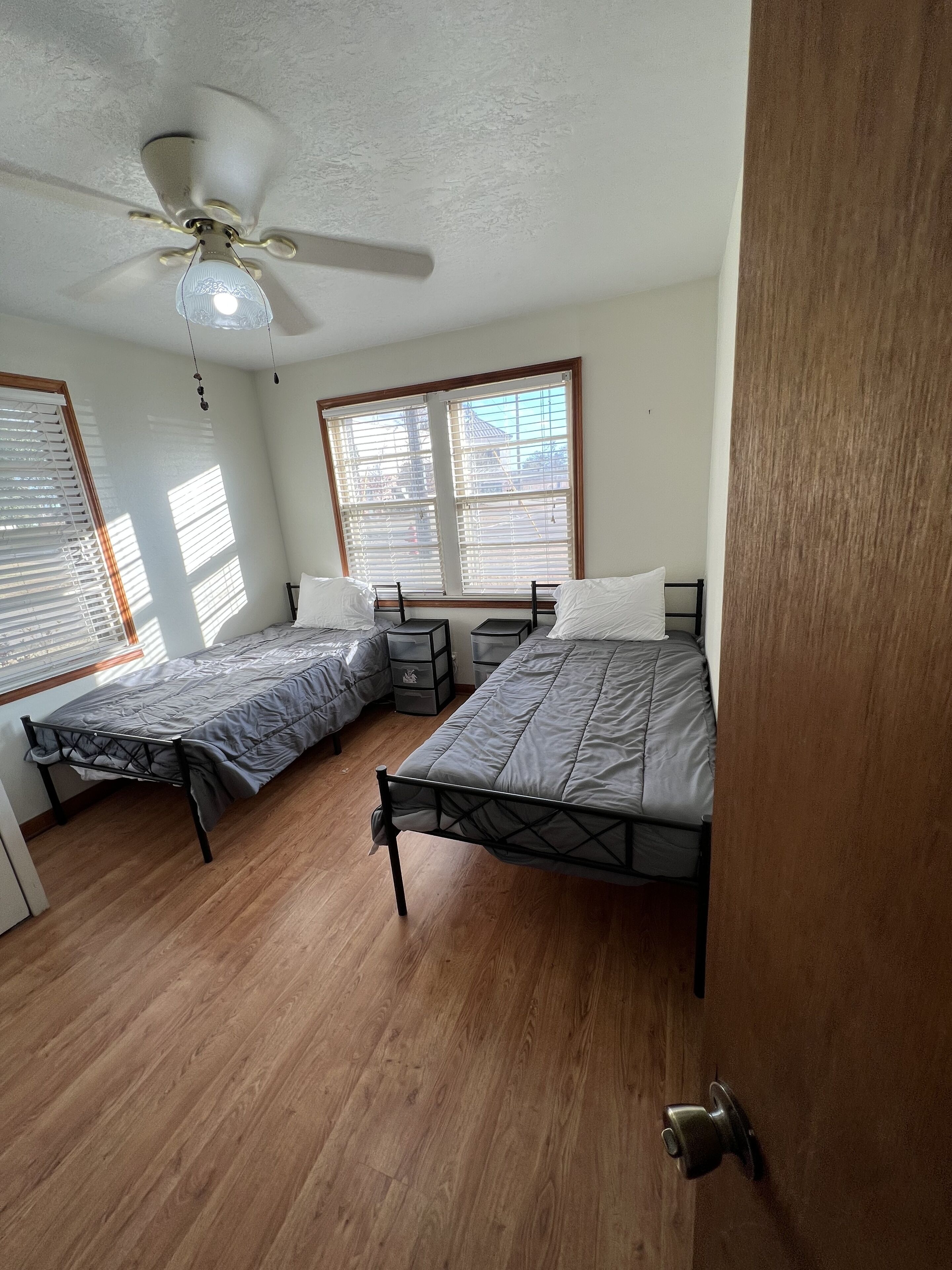 Two bedroom house with private backyard and patio