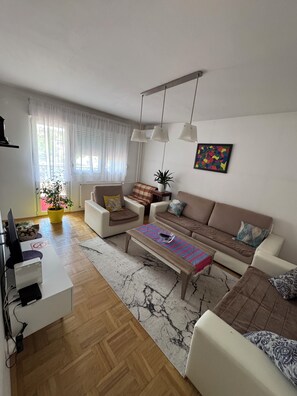 Apartment | Living area | Flat-screen TV - SunnyHill Apartments (Pristina)