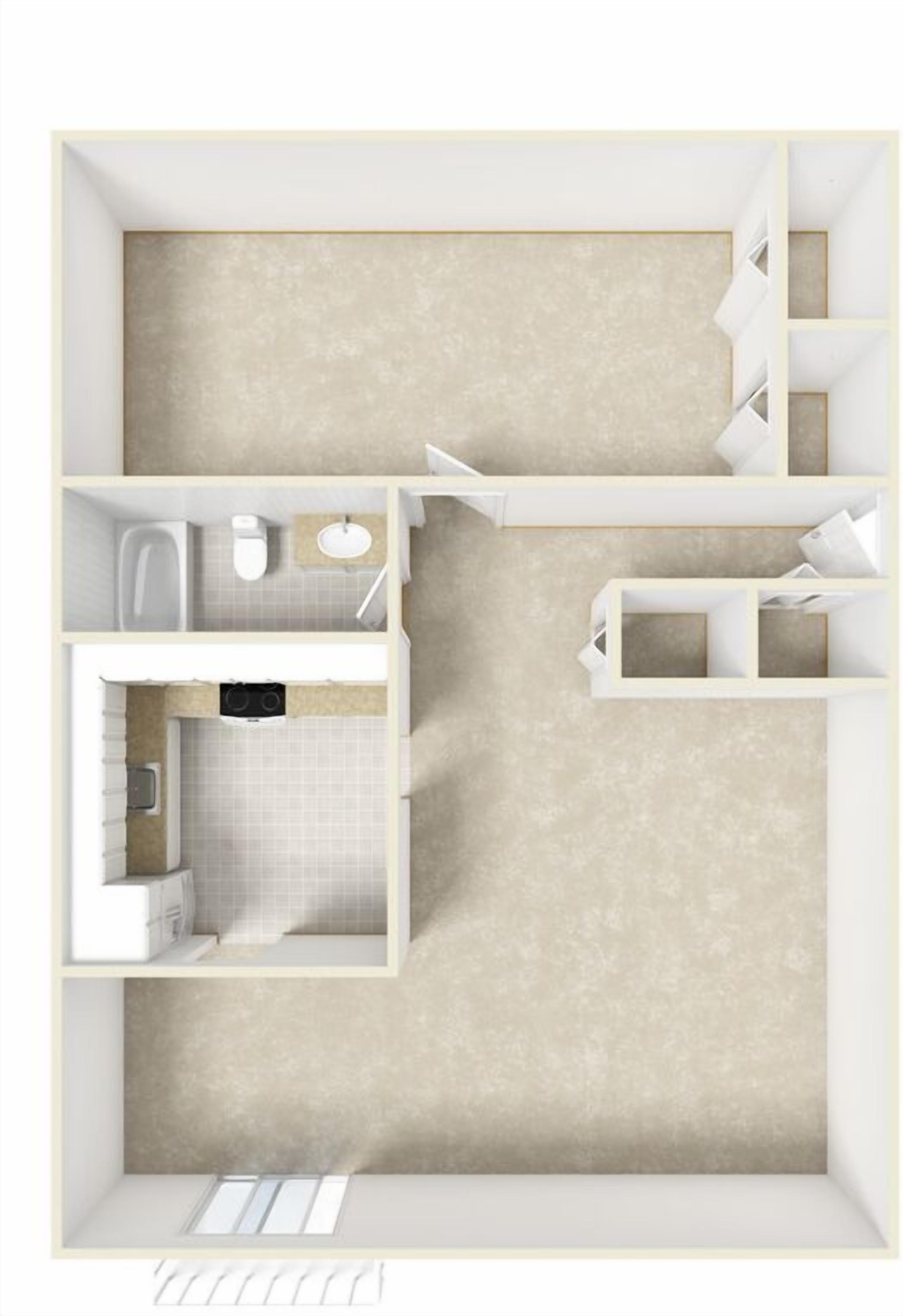 Great One Bedroom Apartment Conveniently Located