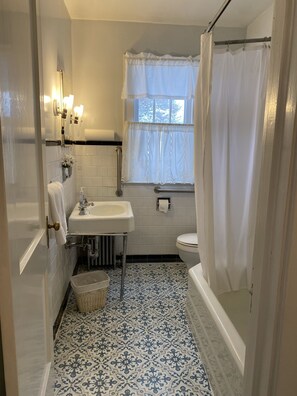 Secadora de cabello, bidet, toallas, jabón 