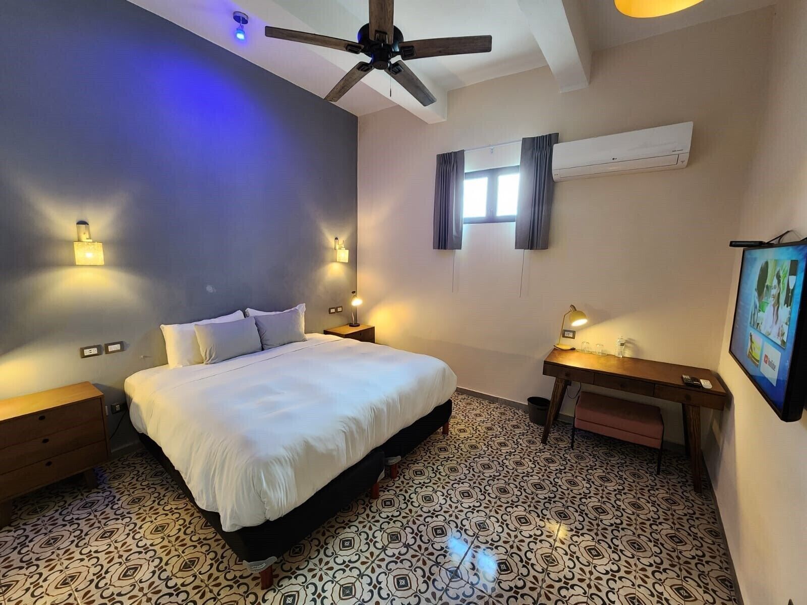 1 habitación, edredón y camas con efecto memoria 