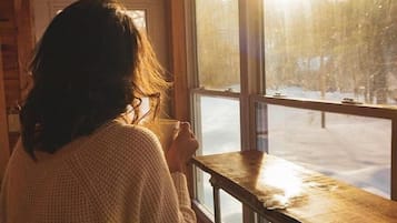 Fireplace, foosball, books, music library