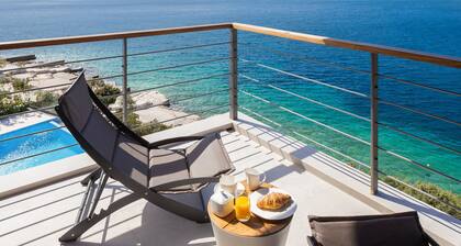Beachfront Villa Punta Planka with Pool