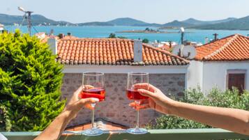 Vue depuis lâhĂ©bergement