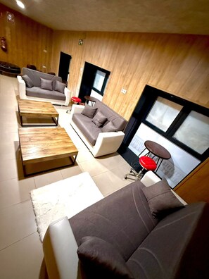 Comfort Shared Dormitory, Mixed Dorm, Non Smoking | Living area | 55-inch Smart TV with digital channels, TV, printers