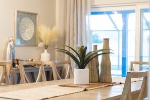 Dining - Gorgeous Coastal Getaway W/ Heated Pool, Firepit & Outdoor Patio!🌴 (Cocoa Beach)