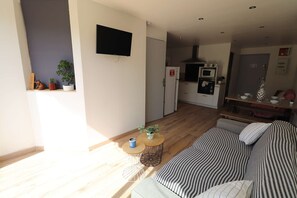 Living area - 2 room 4 people terrace swimming pool air conditioning (LE GRAU DU ROI)