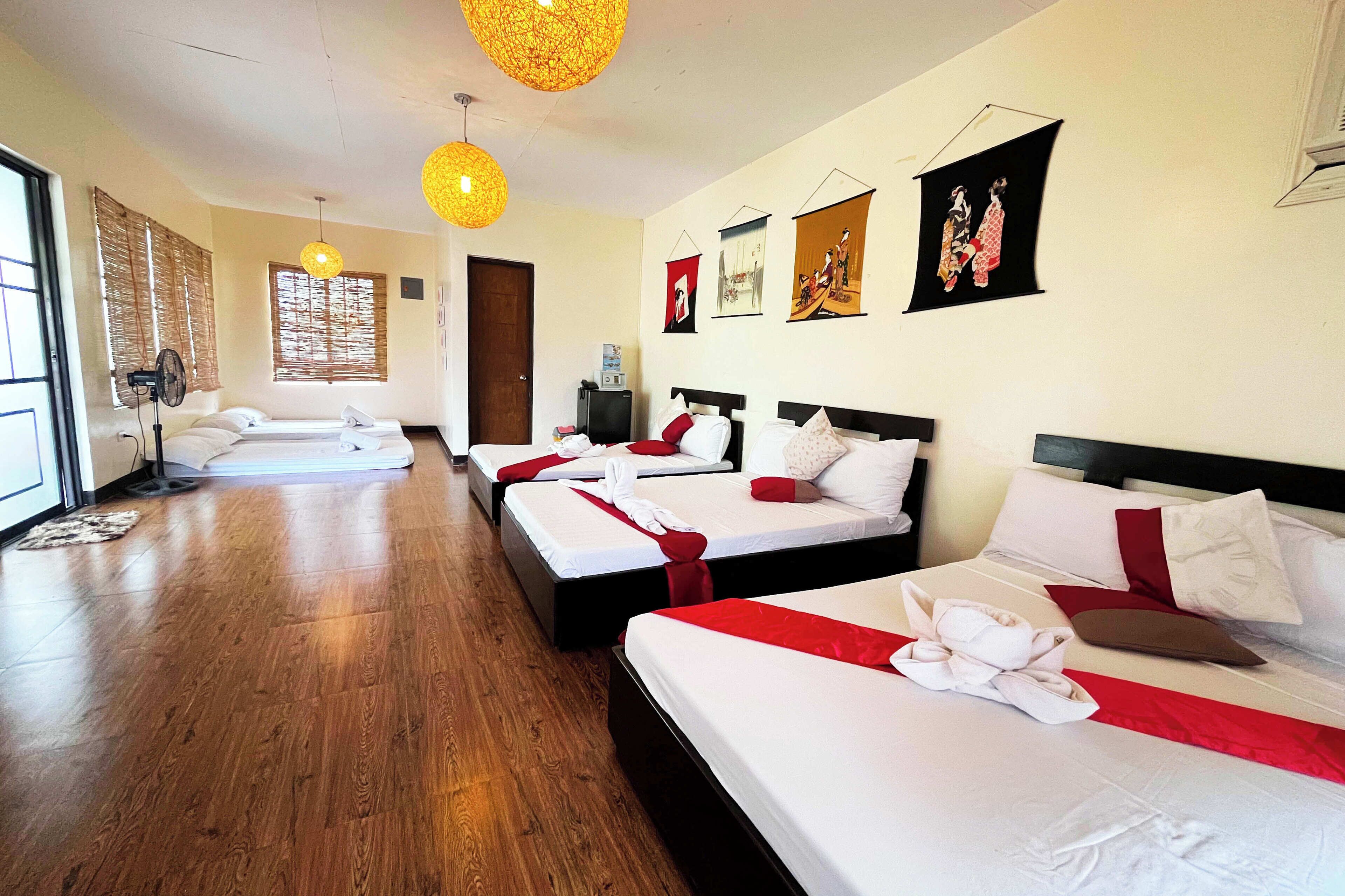 Desk, blackout drapes, free WiFi, bed sheets