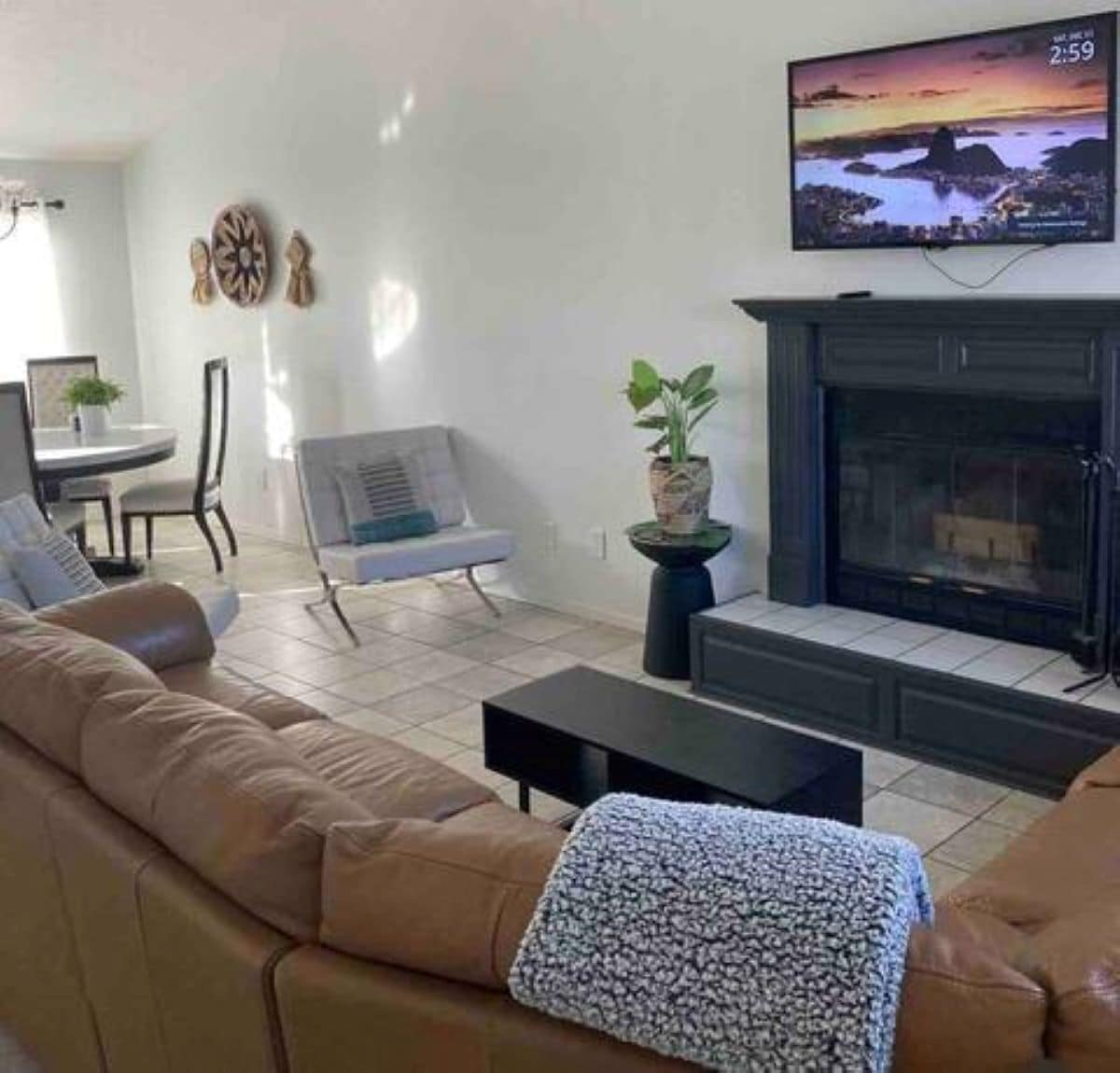 Modern Theater Room Townhome