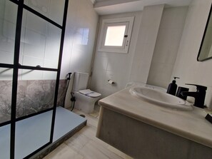 Shower, hair dryer