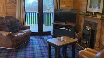 Smart TV, DVD player, books, video library