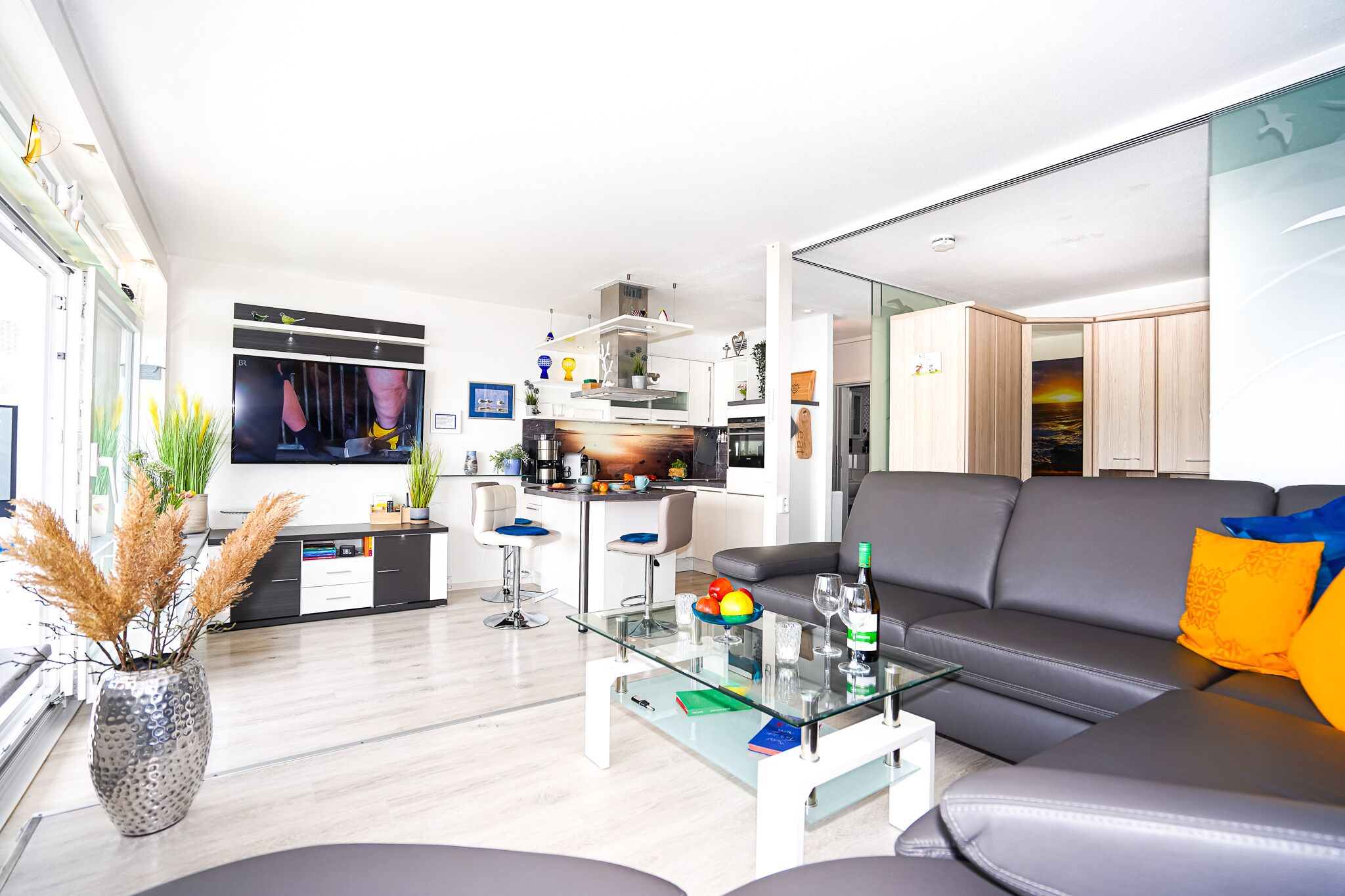 Ferienwohnung für den Verträumten Urlaub zu Zweit - Meerblick und Gute Laune !