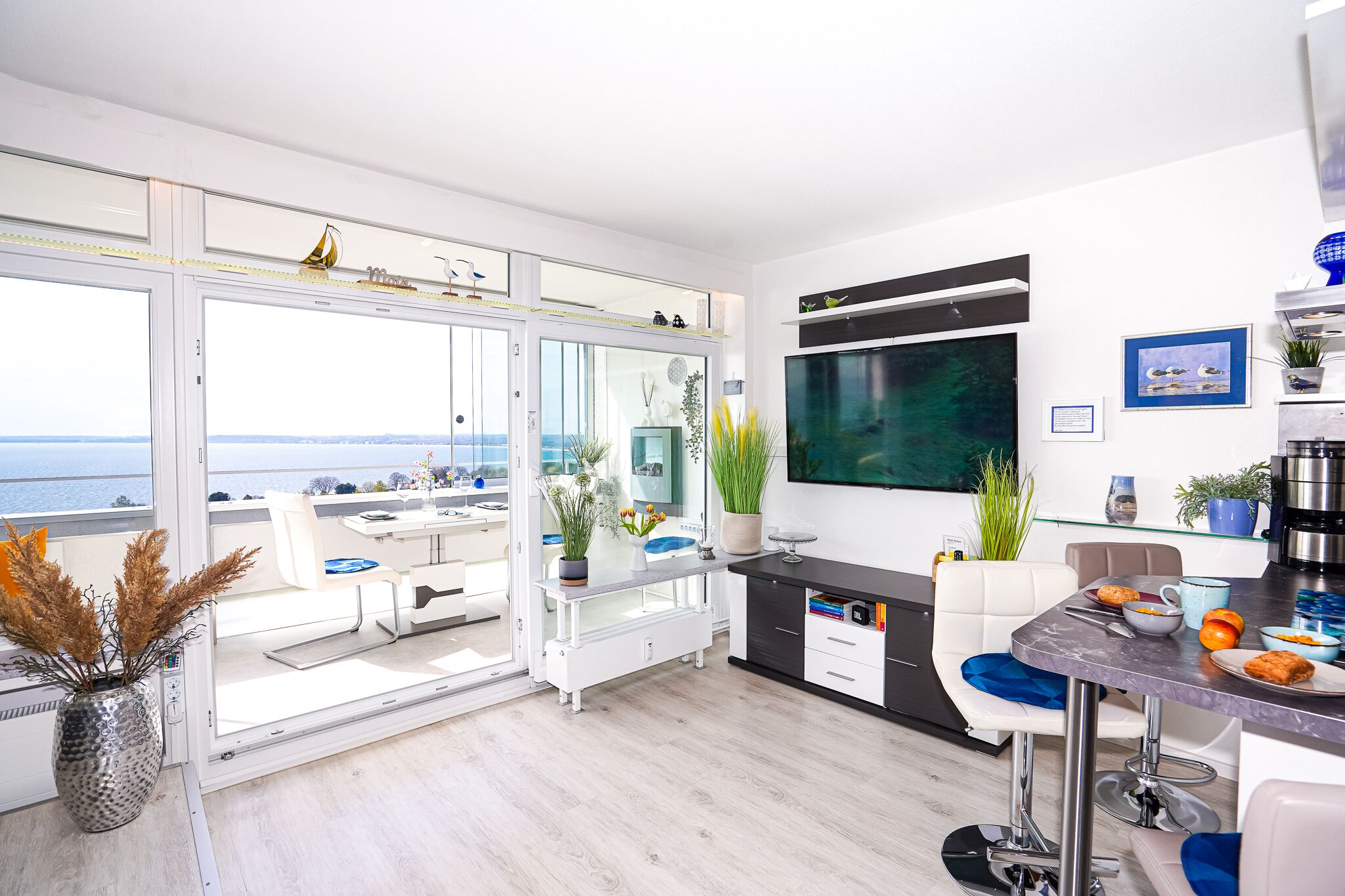 Ferienwohnung für den Verträumten Urlaub zu Zweit - Meerblick und Gute Laune !