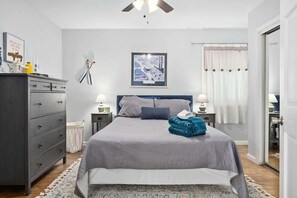 2 間睡房、熨斗/熨衫板、Wi-Fi、床單